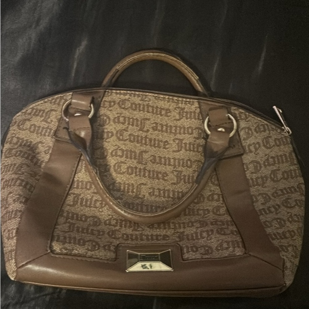Juicy Couture Brown Logo Satchel Bag